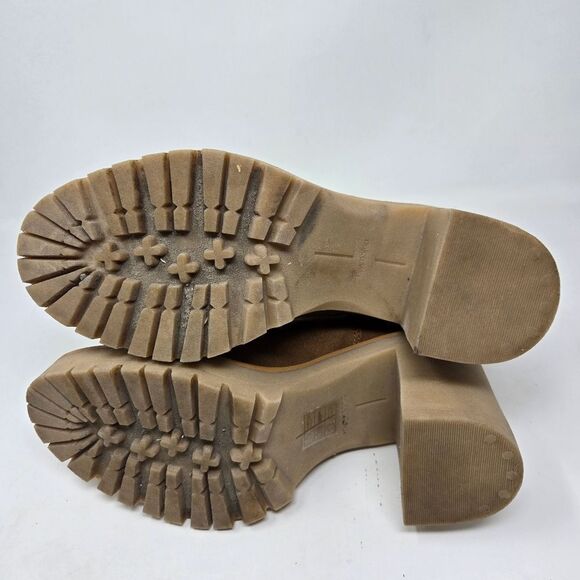DOLCE VITA Caster H2O Cheslea Lug-Sole Platform Booties Size 8.5 Caramel Suede - Picture 9 of 13